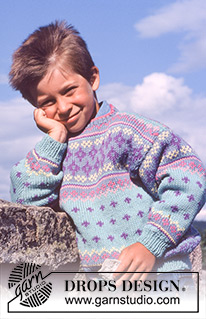 DROPS Children 2-2 - DROPS Jumper in ”Karisma” with pattern 