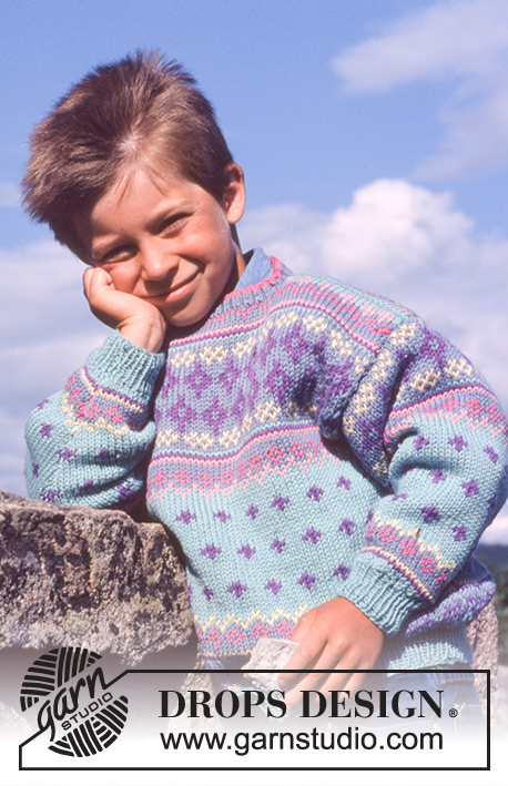 DROPS Children 2-2 - DROPS Jumper in ”Karisma” with pattern 