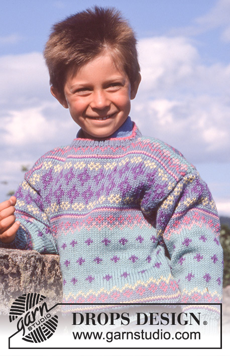 DROPS Children 2-2 - DROPS Jumper in ”Karisma” with pattern 