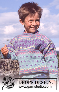 DROPS Children 2-2 - DROPS Jumper in ”Karisma” with pattern 
