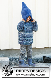 Little Wizard / DROPS Children 22-34 - Strikket genser med raglan i DROPS Fabel og DROPS Delight. Til barn i størrelser fra 3 til 12 år