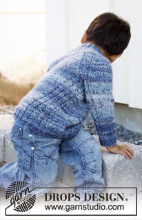Little Wizard / DROPS Children 22-34 - Strikket genser med raglan i DROPS Fabel og DROPS Delight. Til barn i størrelser fra 3 til 12 år