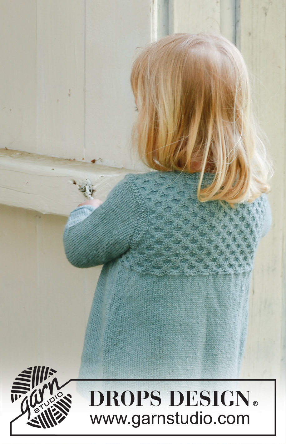 My honey / DROPS Children 23-19 - Gilet tricoté en DROPS Alpaca avec point rayon de miel. Taille enfant du 3 au 12 ans.