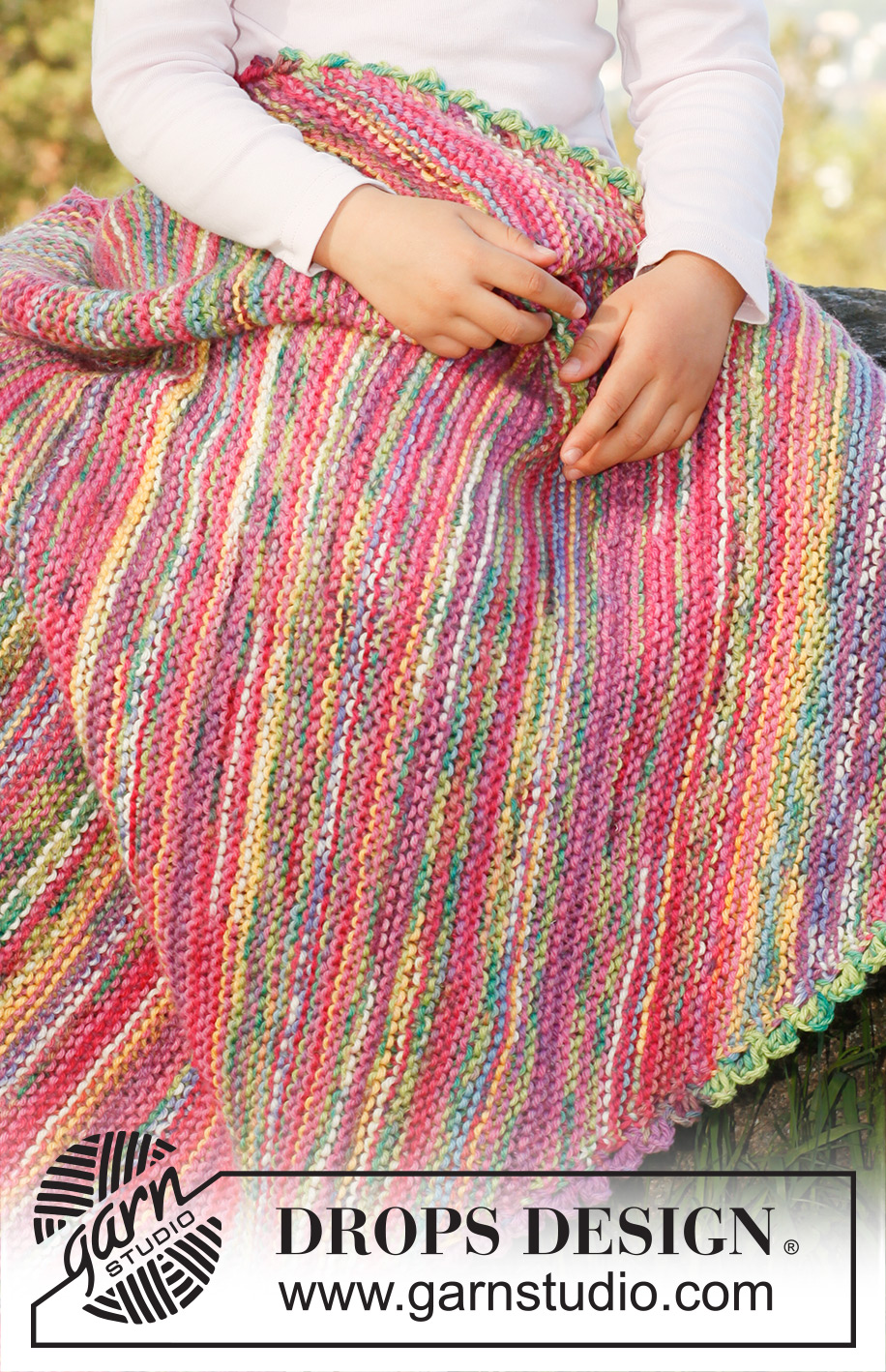 Fairies blanket / DROPS Children 23-33 - DROPS Big Fabel või kahekordsest Fabel lõngast kootud ripskoes tekk