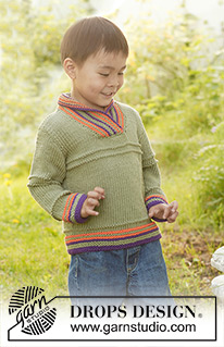 Free knitting and crochet patterns / DROPS Children 23-51