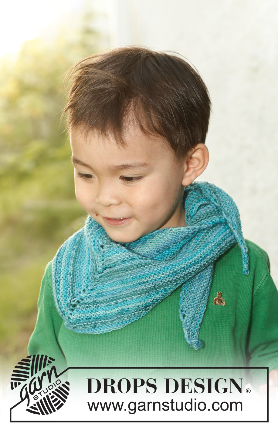 Rascal / DROPS Children 23-53 - Strikket sjal i DROPS Fabel til barn