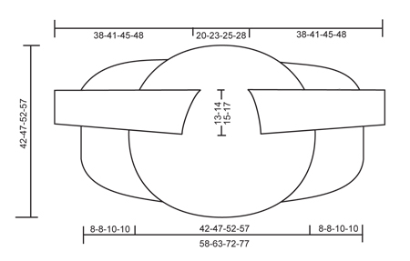 Diagram measurements for DROPS Children 24-1