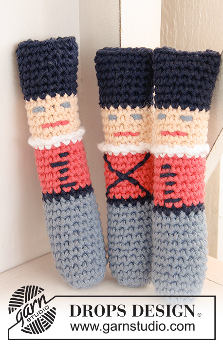 Crochet Army / DROPS Children 24-21 - Hæklede tinsoldater i DROPS Paris