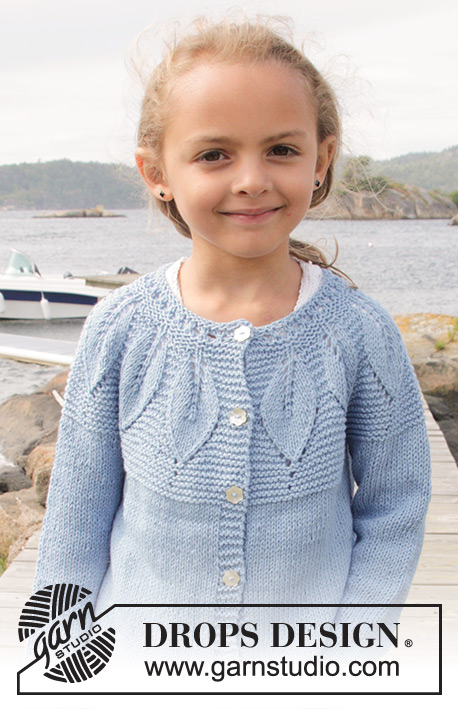 Sweet Bay Jacket / DROPS Children 27-24 - Free knitting patterns by ...