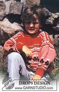 DROPS Children 3-8 - DROPS Jumper in ”Paris” with pattern 