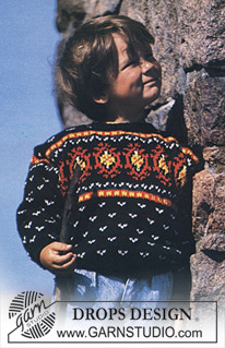 DROPS Children 3-9 - DROPS Jumper in ”Karisma” with Inka pattern 
