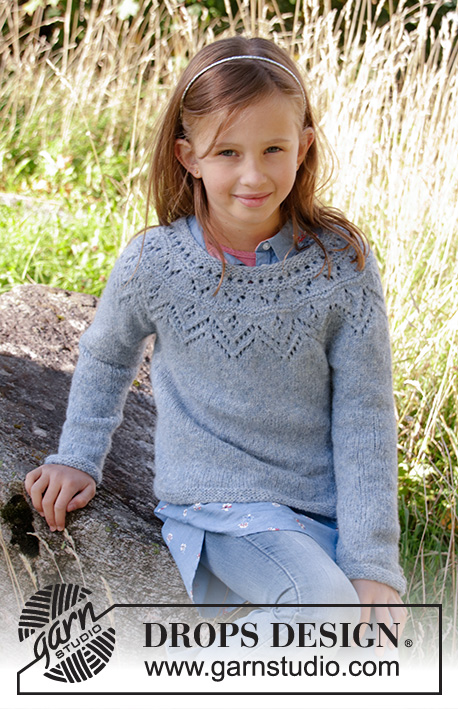 Sweater / Children 34-10 - Gratis fra DROPS