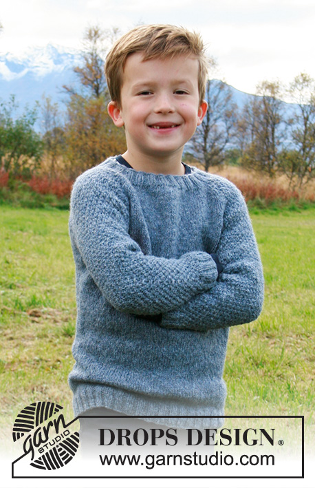 Blue August / DROPS Children 34-17 - Free knitting patterns by DROPS Design