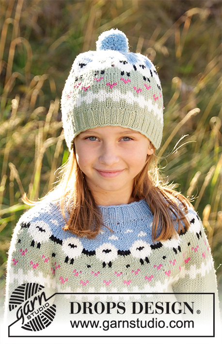 Lamb Dance Sweater / DROPS Children 34-3 - Kötött pulóver gyerekeknek, DROPS Merino Extra Fine vagy DROPS Lima fonalból
A darabot fentről lefelé haladva kötjük, színes báránymintával bordásmintával és harisnyakötéssel.
3-12 éveseknek