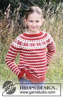 Free knitting and crochet patterns / DROPS Children 34-32
