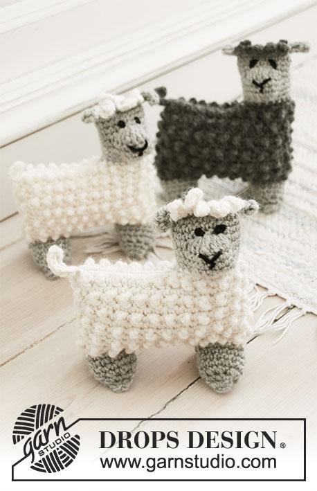 Dolly's Kids / DROPS Children 35-9 - Heklet Sau i DROPS Merino Extra Fine.