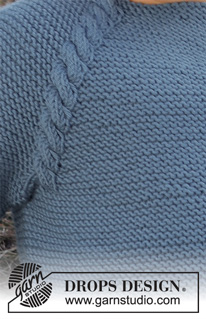 Autumn Smiles Jumper / DROPS Children 37-14 - Strikket bluse til baby og børn med raglan i DROPS Karisma. Arbejdet strikkes oppefra og ned med retstrik og snoninger. Størrelse 6 mdr - 8 år.