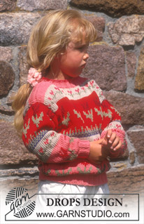 DROPS Children 4-7 - Sweater in Paris with tulip pattern