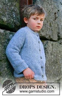 Outdoor Adventure Jacket / DROPS Children 40-17 - Knitted jacket for children in DROPS Air. The piece is worked top down, with saddle shoulders. Sizes 3 – 14 years.