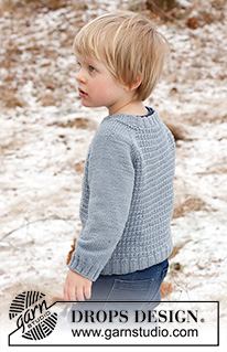Open Breeze / DROPS Children 41-16 - Strikket bluse til børn i DROPS Merino Extra Fine. Arbejdet strikkes oppefra og ned med raglan og strukturmønster. Størrelse 2 - 12 år.