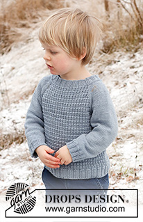 Open Breeze / DROPS Children 41-16 - Strikket bluse til børn i DROPS Merino Extra Fine. Arbejdet strikkes oppefra og ned med raglan og strukturmønster. Størrelse 2 - 12 år.