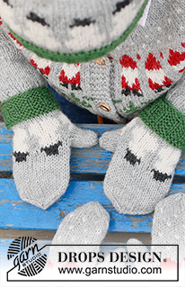 Christmas Mittens / DROPS Children 44-19