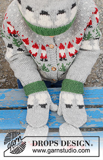 Christmas Mittens / DROPS Children 44-19