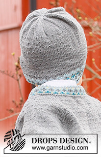 Hipp Hipp Hurra Hat / DROPS Children 44-5 - Stickad mössa till baby och barn i DROPS BabyMerino. Arbetet stickas nedifrån och upp med nordiskt mönster. Storlek 6 månader – 12 år.