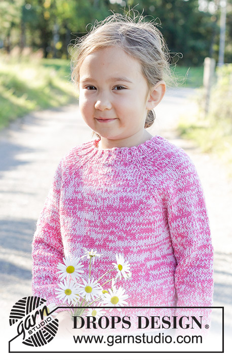 Strawberry Sprinkle / DROPS Children 48-5 - Free knitting patterns by ...