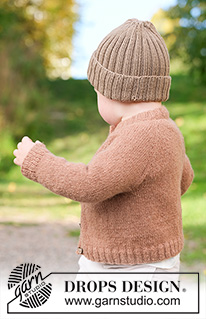 Little Woodland Hat / DROPS Children 49-25 - Gorro a punto para bebés y niños en DROPS Merino Extra Fine. a labor se trabaja de abajo arriba, en punto elástico. Tallas 2 - 14 años.