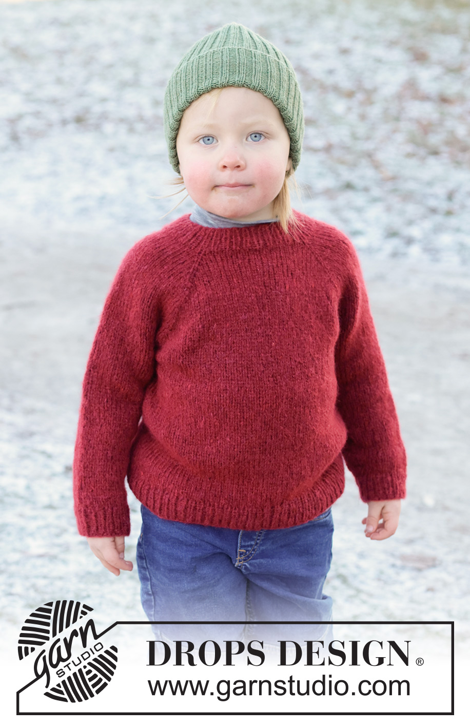 Berry Bramble Sweater / DROPS Children 50-15 - Knitted sweater for children in DROPS Air. The piece is worked top down in stockinette stitch with raglan. Sizes 2 - 14 years.