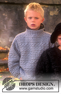 Free knitting and crochet patterns / DROPS Children 7-11
