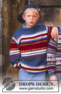 Free knitting and crochet patterns / DROPS Children 7-3