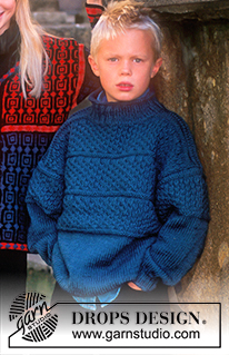 Free knitting and crochet patterns / DROPS Children 7-5
