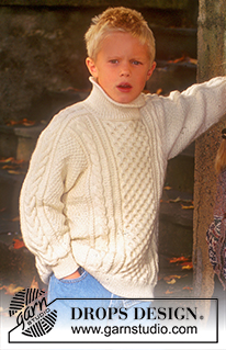 Free knitting and crochet patterns / DROPS Children 7-6