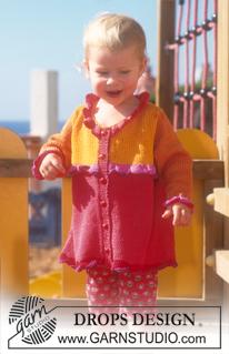DROPS Children 8-3 - DROPS Cardigan in Muskat. 
