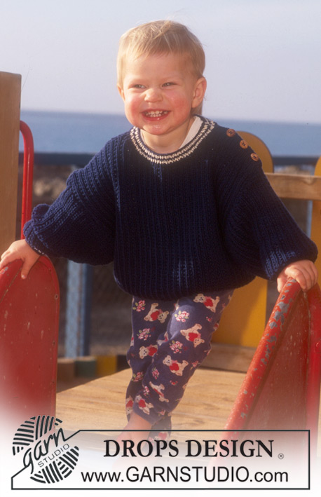 Free knitting and crochet patterns / DROPS Children 8-9