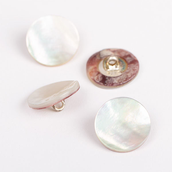 DROPS Knappar Rund (vit) No. 523 isometric