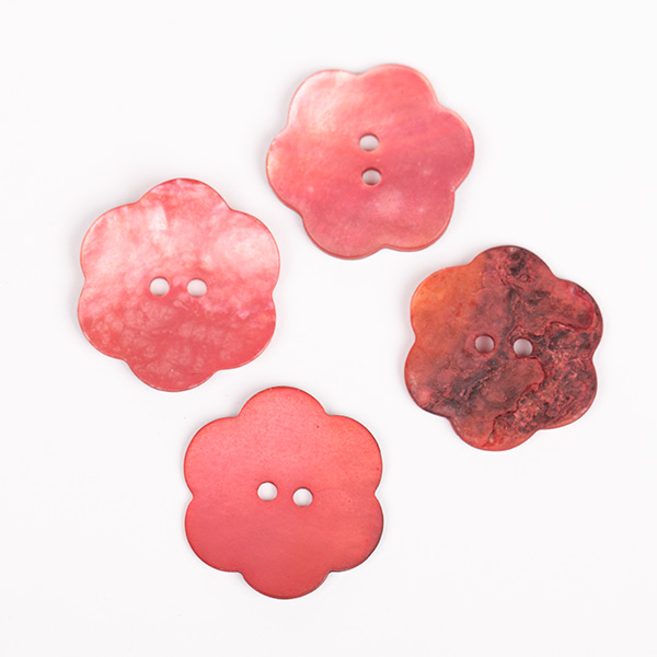 Bottoni DROPS Fiore (rosso) no. 604