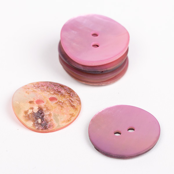 DROPS Knappar Rund (rosa) No. 608 isometric