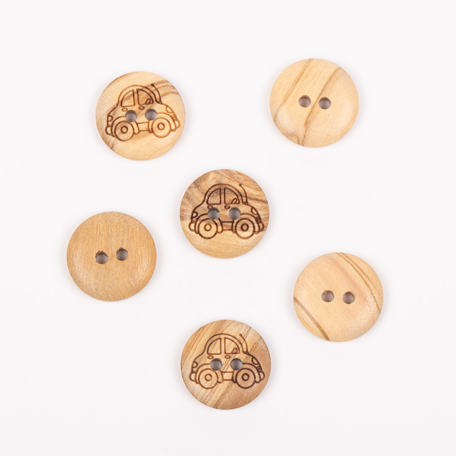 Bottoni DROPS Macchinina (legno no. 806