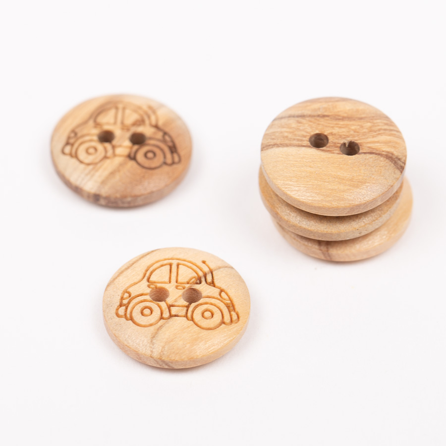 DROPS Knappar Bil (trä) No. 806 isometric