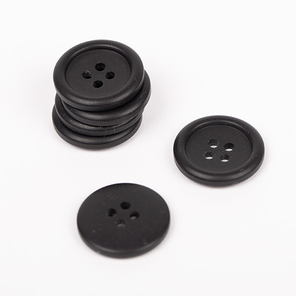 DROPS Knappar Matt svart No. 817 isometric