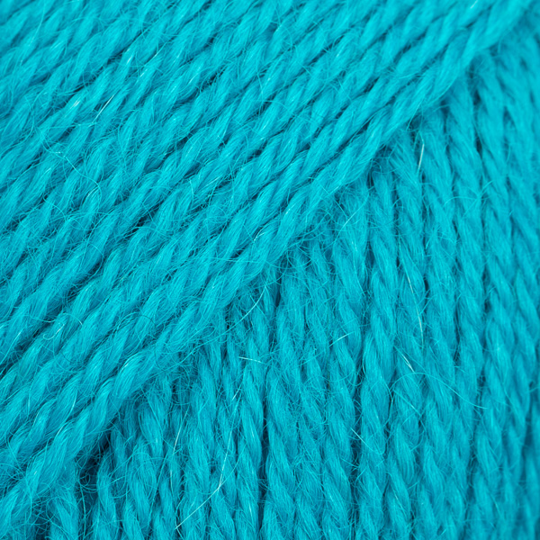 DROPS Alpaca uni colour 2918, mörk turkos
