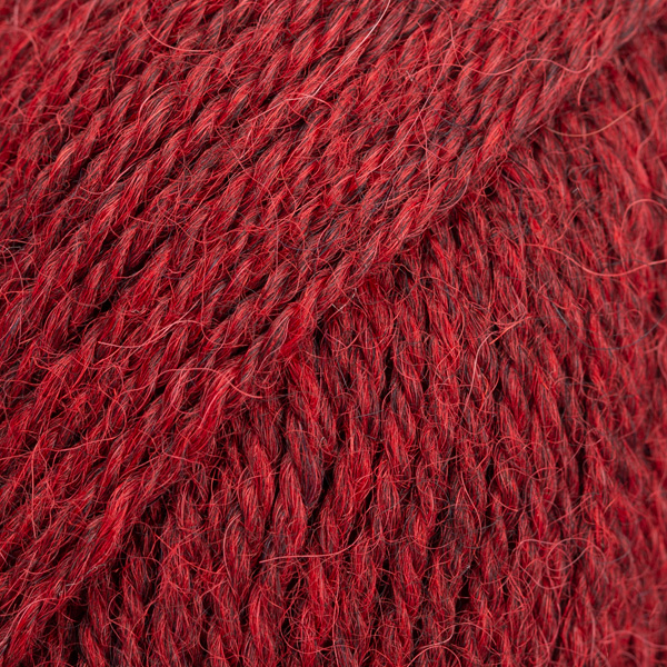 DROPS Alpaca mix 3650, röd melerad
