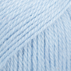 DROPS Alpaca uni colour 6205, ljus blå