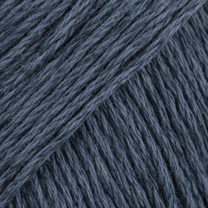 DROPS Bomull-Lin uni colour 21, ciemnoniebieski