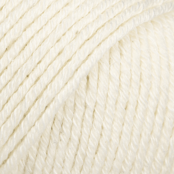 DROPS Cotton Merino uni colour 01, natur