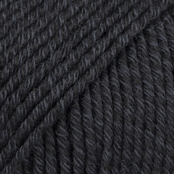 DROPS Cotton Merino uni colour 02, schwarz