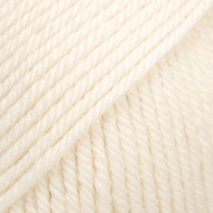 DROPS Daisy uni colour 01, ecru